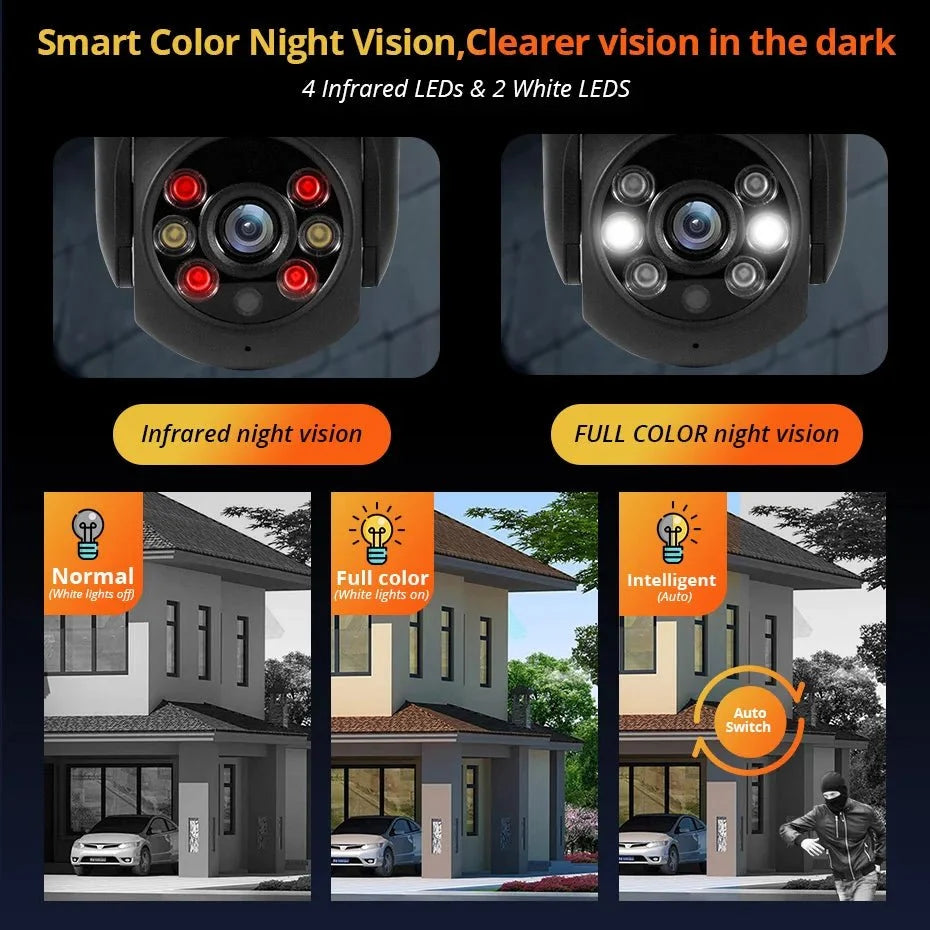 Fuers 8MP 4K Outdoor Security Camera AI Tracking Tuya Smart - stepyours.com
