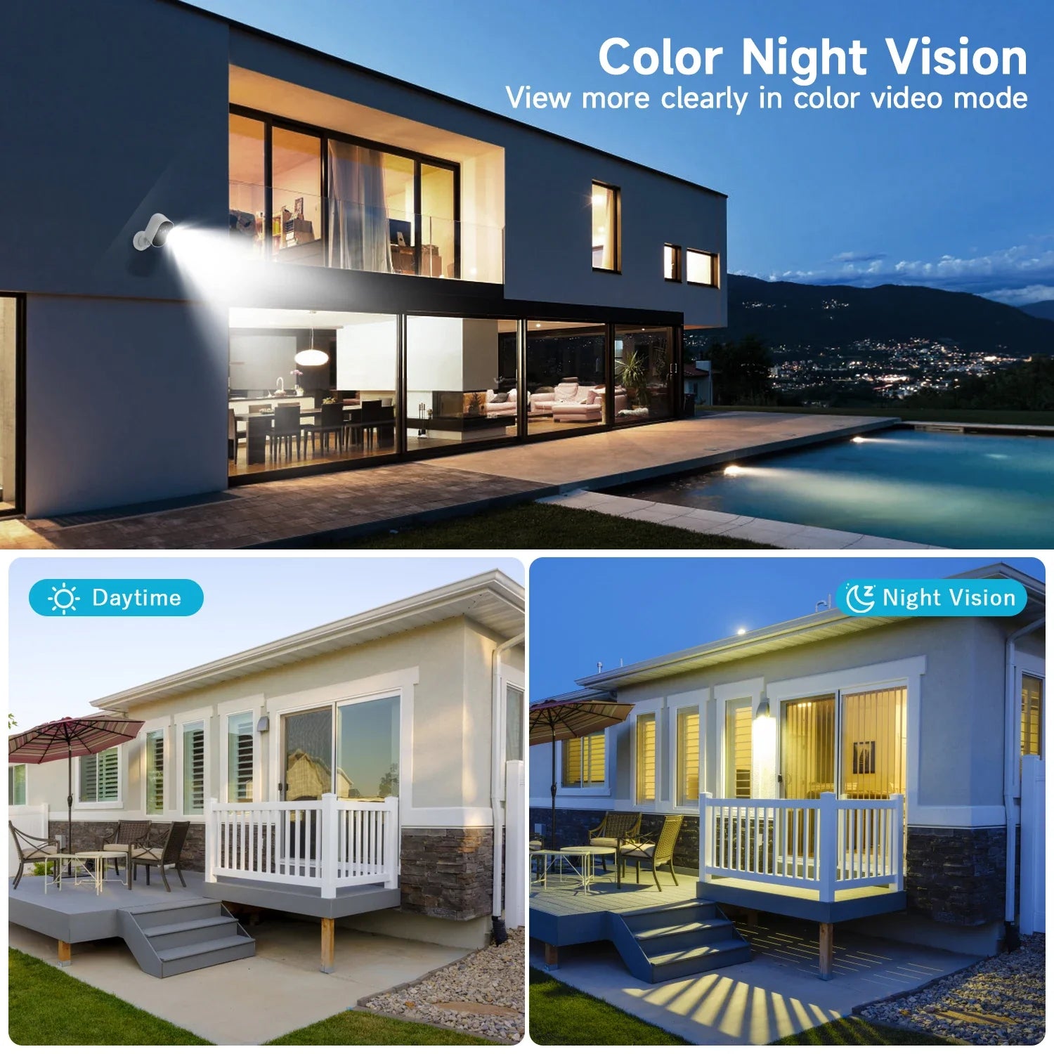 4MP Wireless Battery Outdoor Security Camera With Color Night Vision Live Alerts - stepyours.com