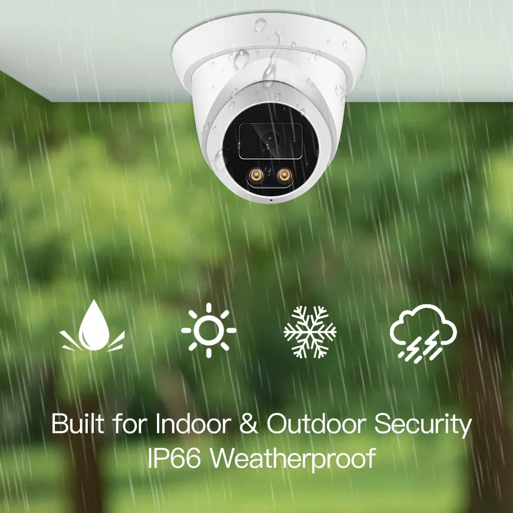 4K 8MP outdoor security camera for homes, IP66 weatherproof, built for indoor & outdoor security