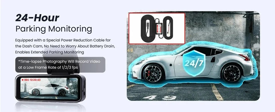 4K Dash Cam Car Camera With GPS WiFi Night Vision Dual Lens Rear View - stepyours.com