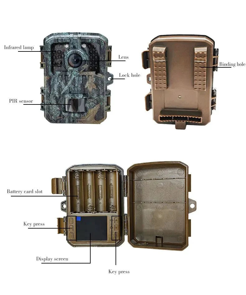 MiniDL003 Wild Hunter Camera 16MP 1080P Night Vision For Trails - stepyours.com