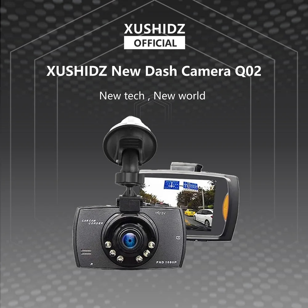 XUSHIDZ 1080P Dash Camera Car DVR Night Vision Loop Recording Q02 - stepyours.com