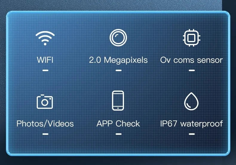 INSKAM WiFi Endoscope Camera Dual Lens Borescope Waterproof For Car Plumbing - stepyours.com