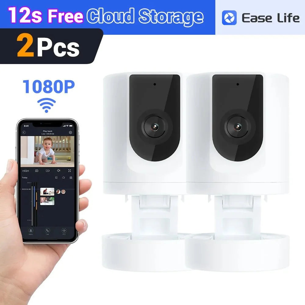 Indoor Pet Camera With Phone App 1080P WiFi Security Camera Foldable - stepyours.com