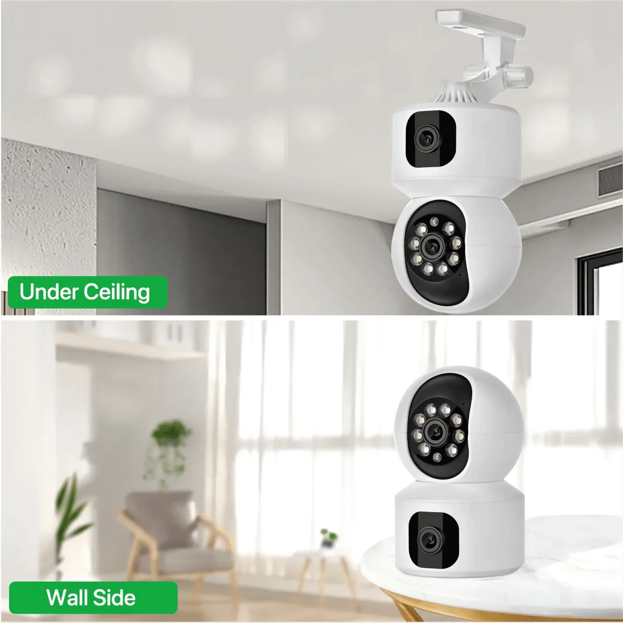 Tuya 8MP Dual Lens WiFi IP Camera - Color Night Vision With Auto Tracking - stepyours.com