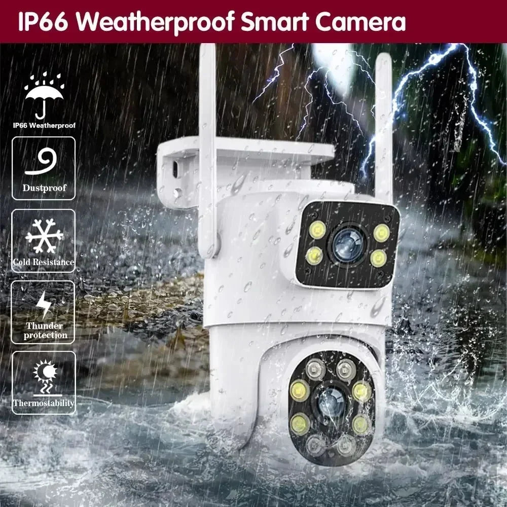 8MP Tuya WiFi PTZ Outdoor Security Camera With AI Auto Tracking Alexa ONVIF - stepyours.com
