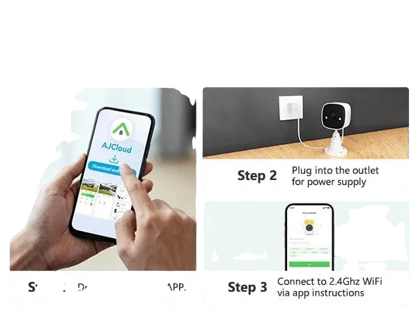 Jennov 2K HD Wireless Security Camera Color Night Vision IP66 Weatherproof - stepyours.com