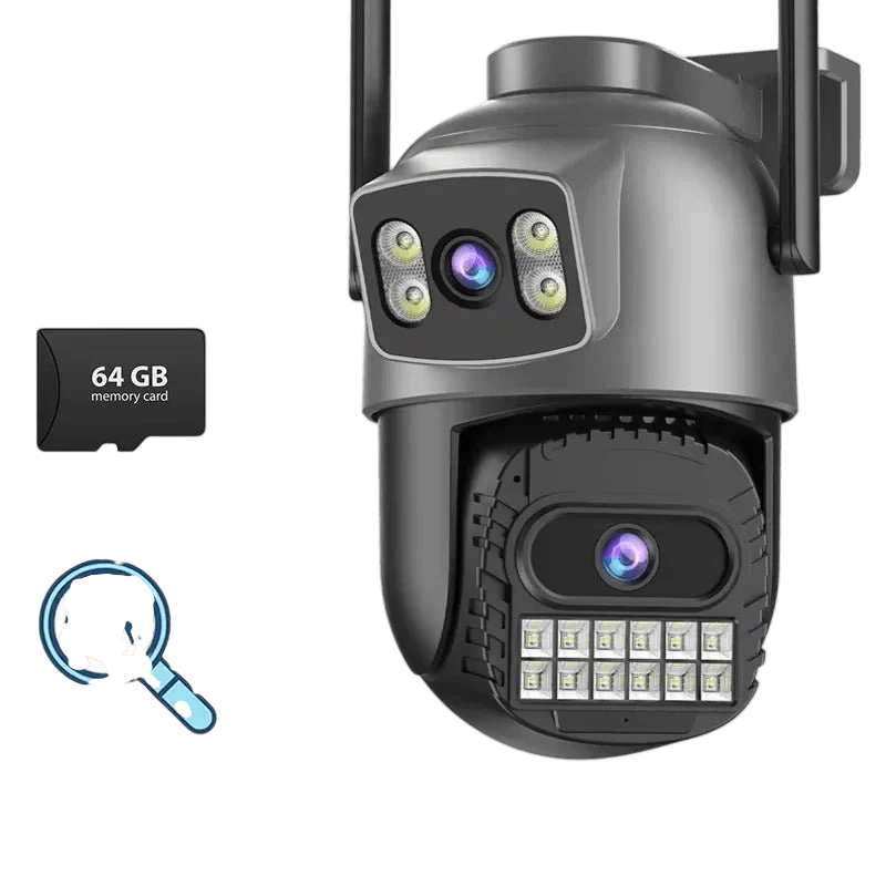 BESDER 15MP WiFi Outdoor Camera Dual Screen 10X Zoom PTZ Security IP Cam - stepyours.com