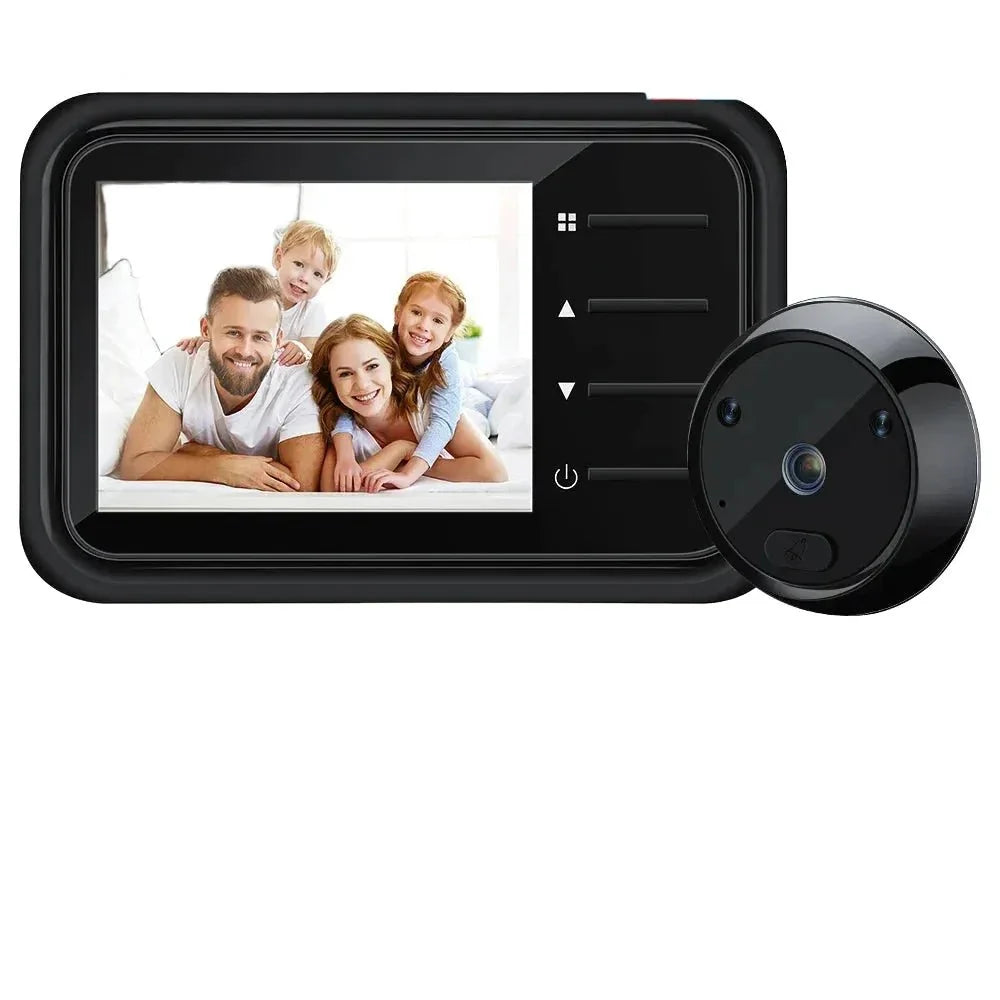 2.4 Inch LCD Peephole Doorbell Camera With IR Night Vision - stepyours.com