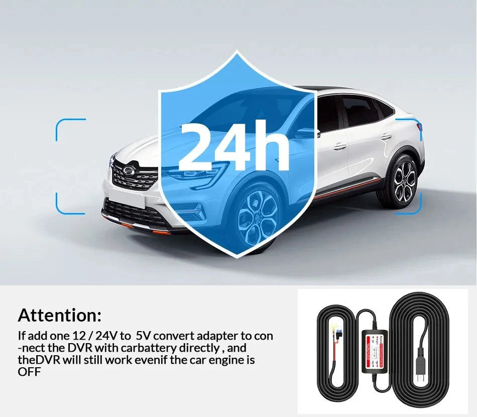 10 Inch 1080P Night Vision Car Dash Cam With Touch Screen And Rear View Mirror - stepyours.com