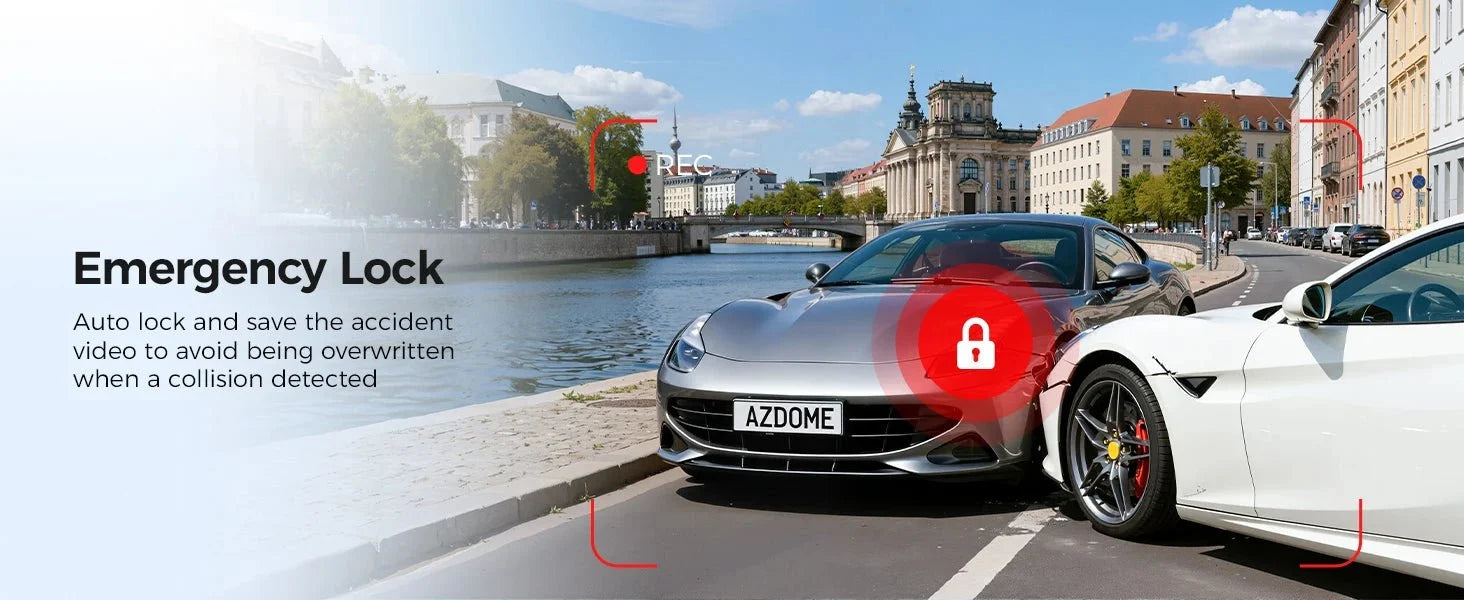 AZDOME M550 Pro Dash Cam IR Night Vision 4K Plus 2.5K 5.8Ghz WiFi GPS Screen - stepyours.com