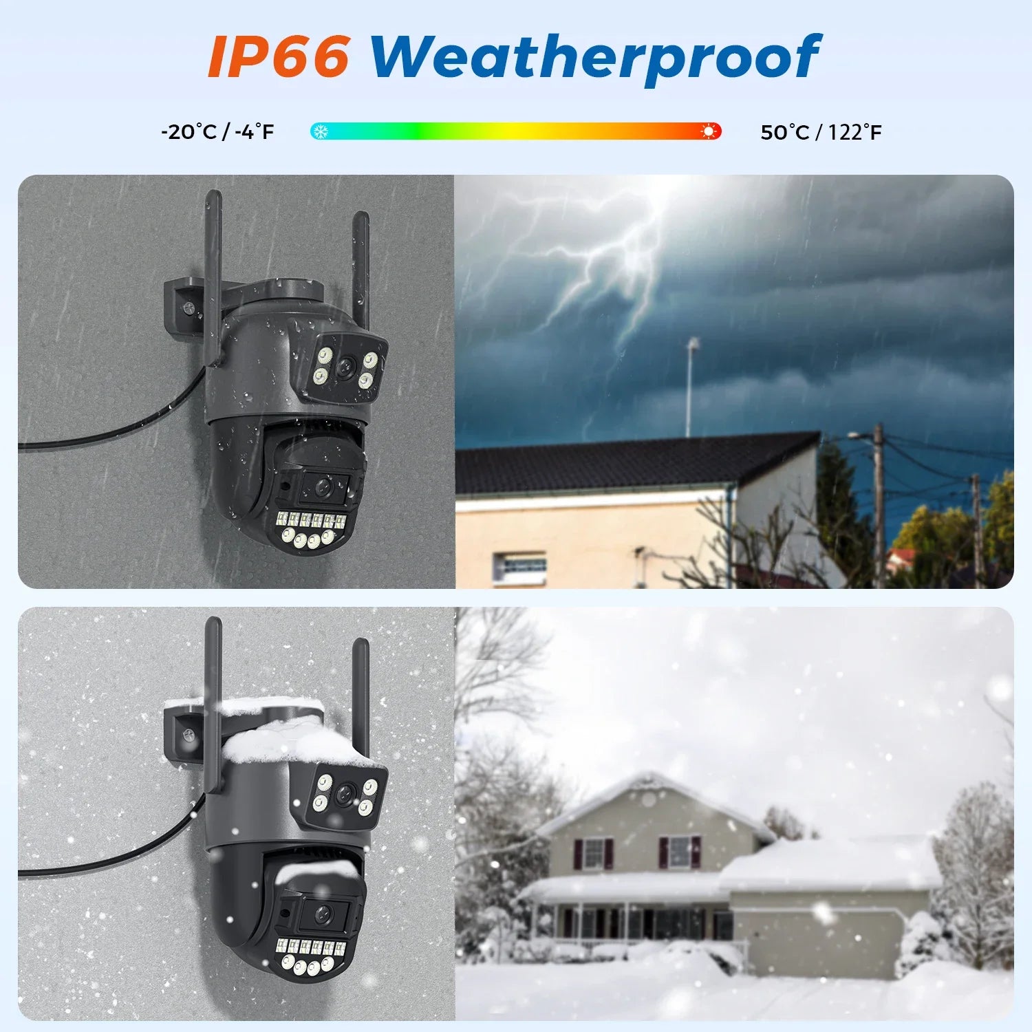 BESDER O - Kam Pro Dual - Lens 10MP - 8MP PTZ Outdoor WiFi Security Camera AI Detection - stepyours.com