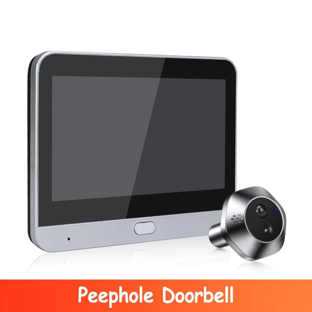 WSDCAM Mini WiFi Doorbell With Two Way Talk Peephole 1080P - stepyours.com