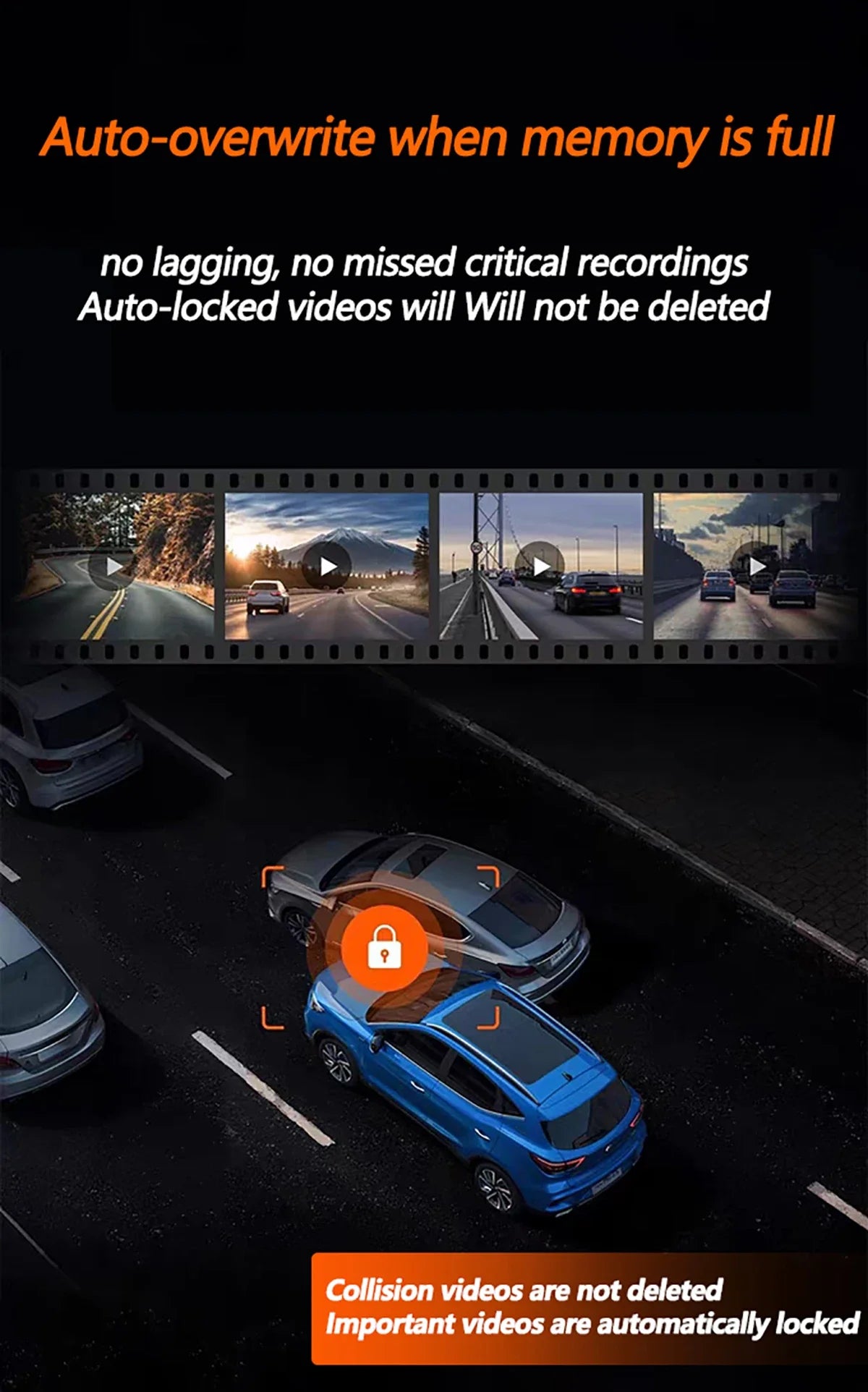 4 Channel WiFi Dash Cam for Cars Front and Rear Interior 360 DVR - stepyours.com