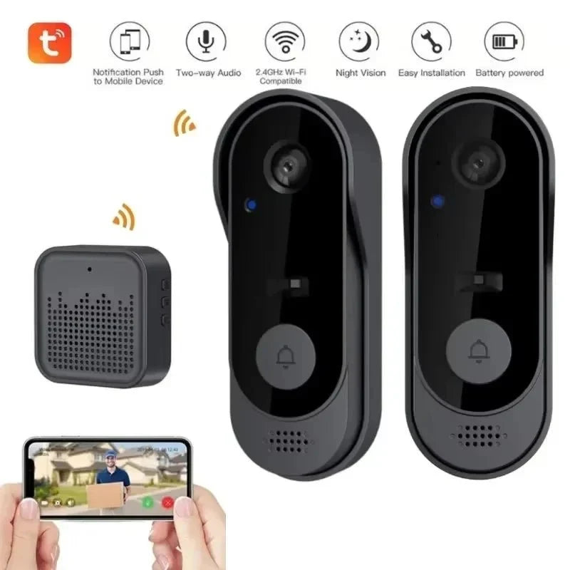 Tuya WiFi Doorbell Camera Outdoor Waterproof Night Vision - stepyours.com