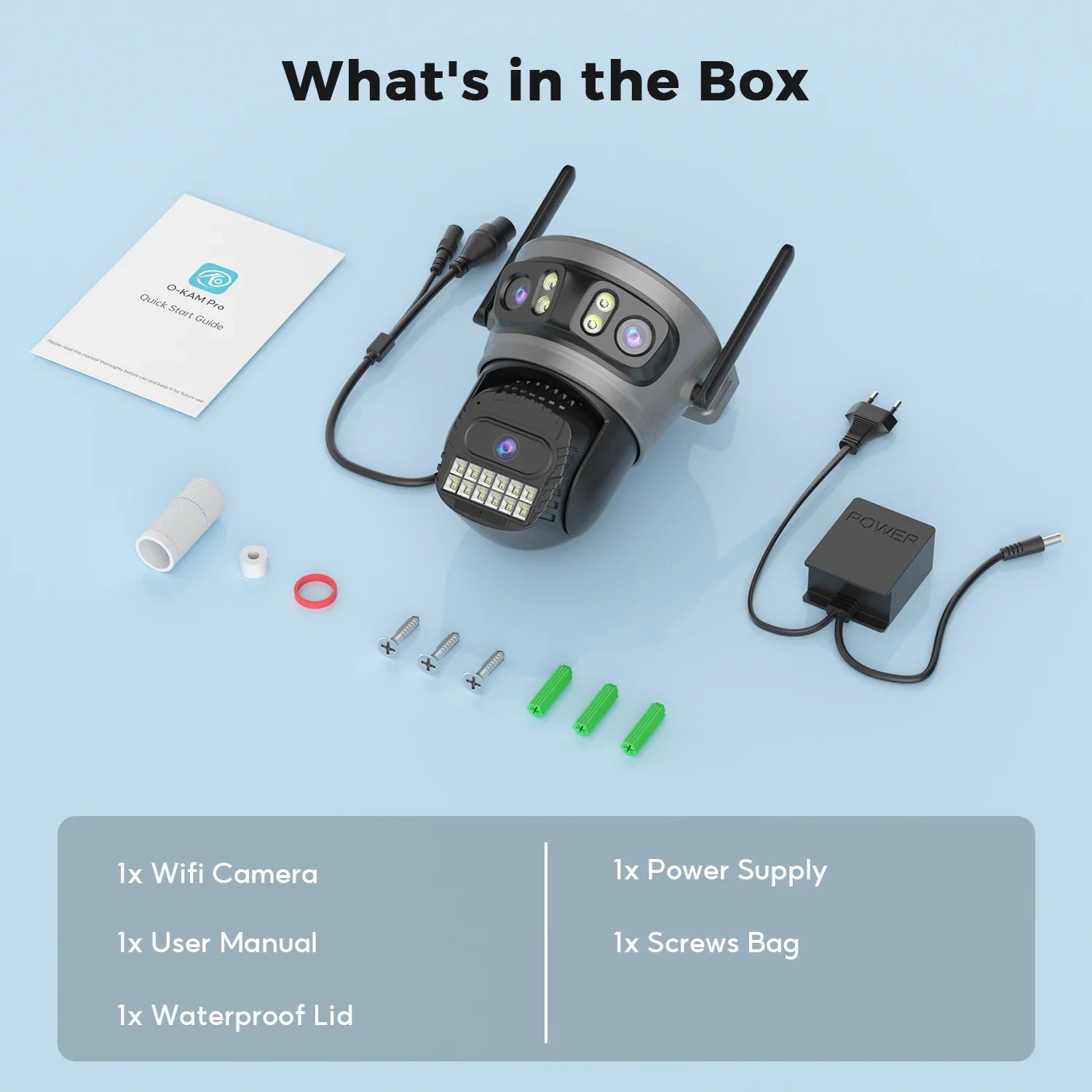 Okam Pro 15MP WiFi Outdoor Camera Auto Tracking 5X Digital Zoom PTZ Surveillance - stepyours.com