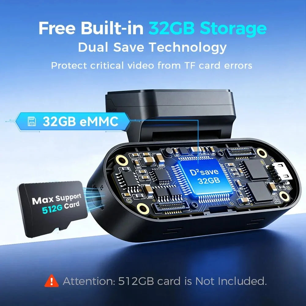 DDPAI N5 Dual 4K HDR Dash Cam Front And Rear AI Night Vision WiFi 6 GPS ADAS - stepyours.com