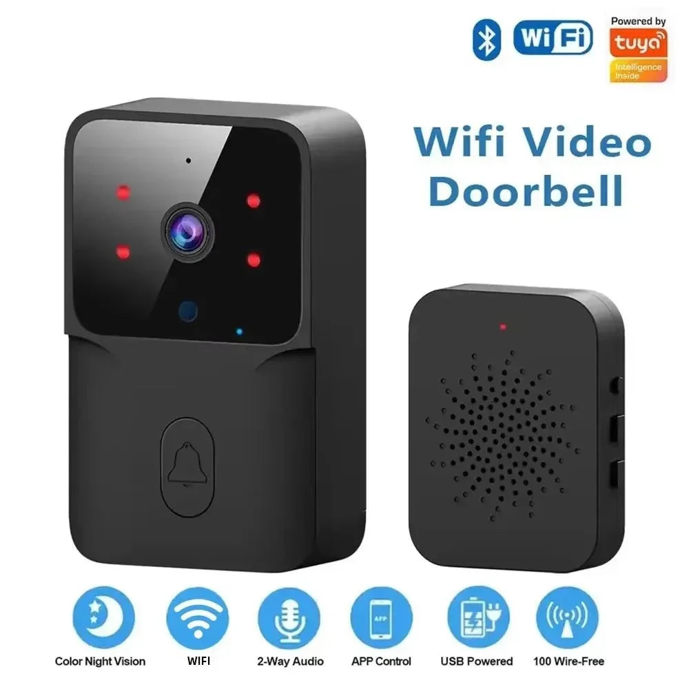 Smart WiFi Video Doorbell Night Vision Tuya Bundle - stepyours.com