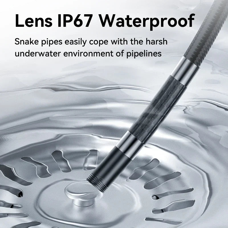 Two - Way 360 Rotating Borescope - 1080P Camera With Light 6mm Probe Hooks - stepyours.com