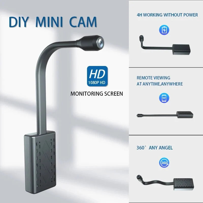 Loop Record Mini 1080P WiFi Security Cam Motion Alerts - stepyours.com