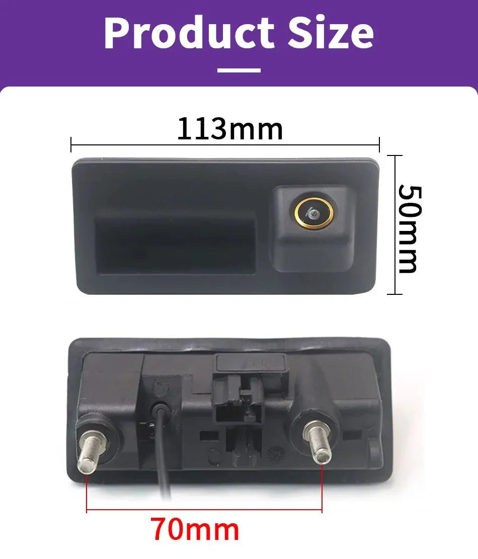 AHD 1080P Car Tailgate Handle Rear View Camera For VW Passat Golf Jetta Polo - stepyours.com