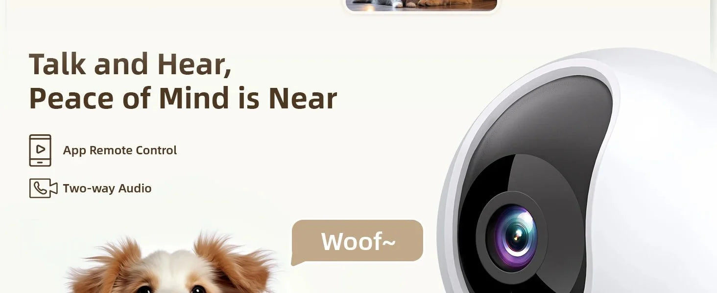 2.4G WiFi Indoor Camera - 2K 360 Degree PTZ With Night Vision And Two Way Talk - stepyours.com