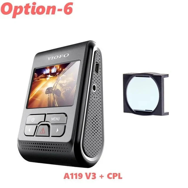 VIOFO A119 V3 2K Car Dash Camera With Parking Mode G Sensor Rota Lens - stepyours.com
