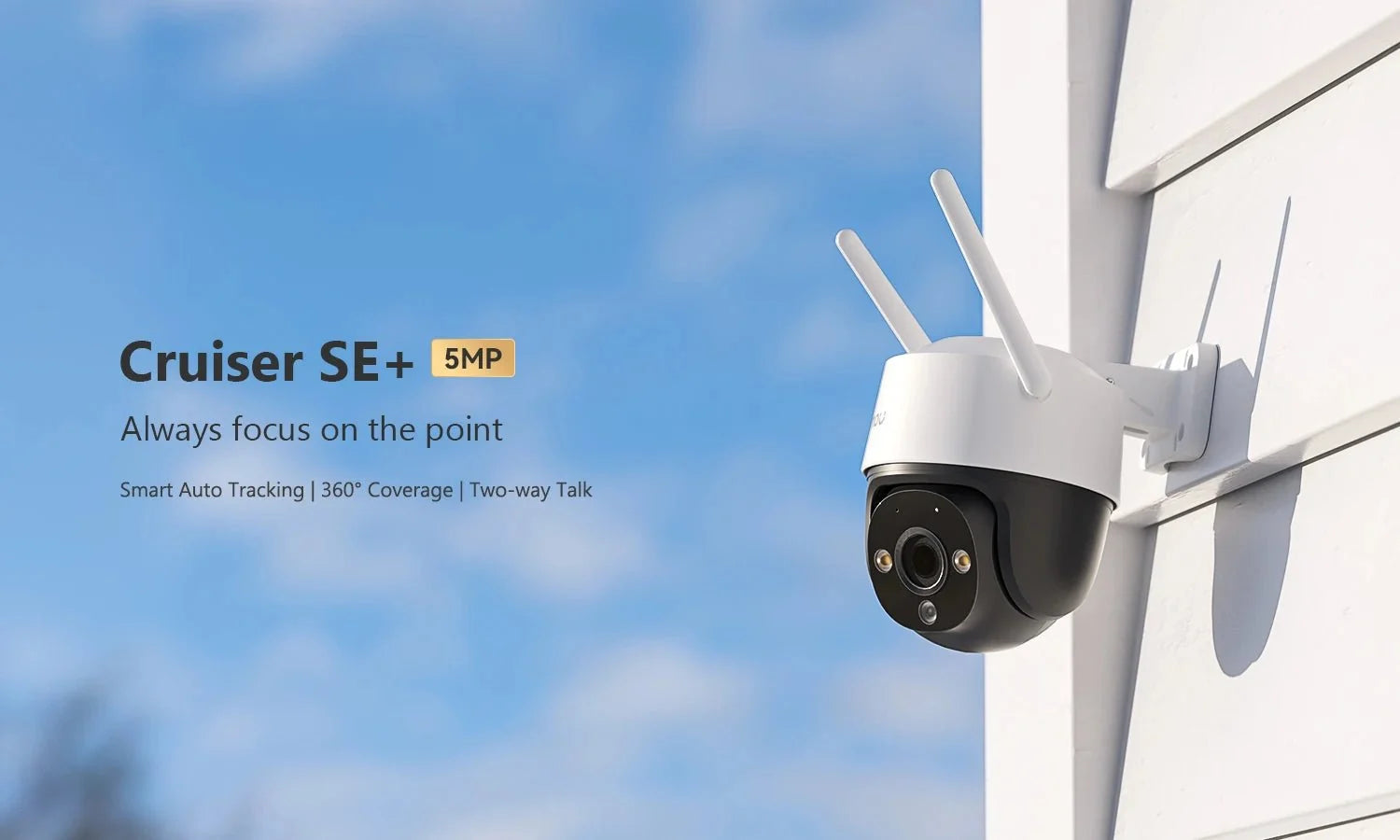 IMOU Cruiser SE Plus Outdoor PTZ WiFi Camera - Color Night Vision AI Detection - stepyours.com