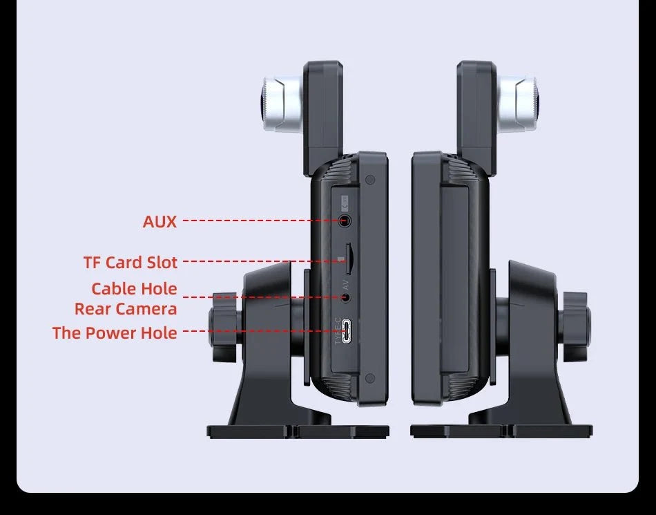 4K Dash Cam With Wireless CarPlay Android Auto GPS 7 Inch Or 10.26 Inch - stepyours.com