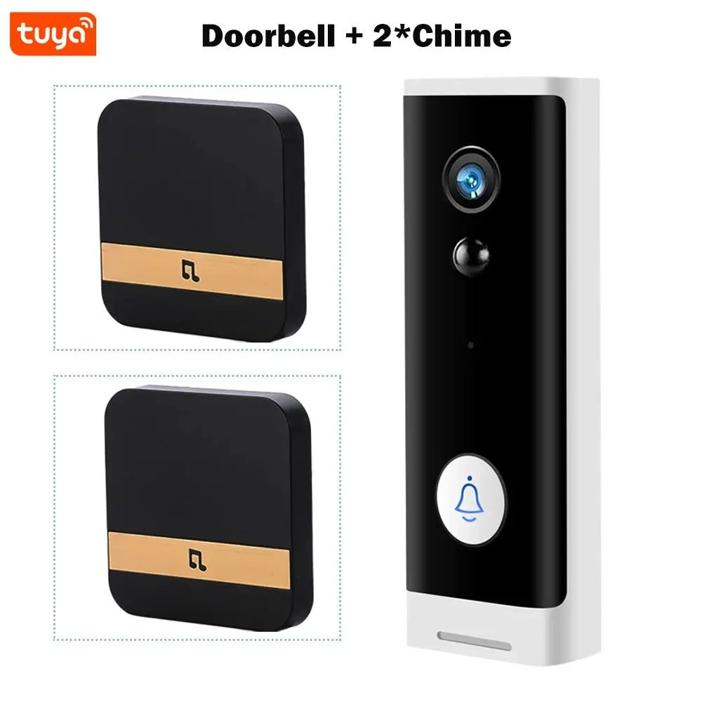 Tuya 1080P WiFi Doorbell Never Miss A Visitor Wireless Alexa - stepyours.com