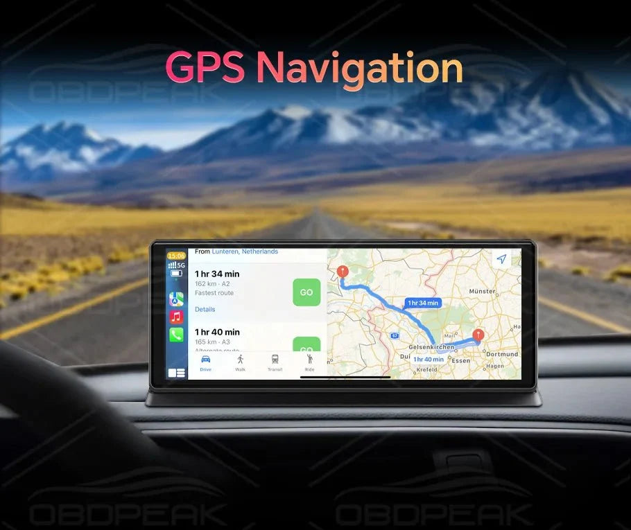 K2 Pro 11.3 4K Car DVR With Wireless CarPlay Android Auto Dual Lens Dash Cam - stepyours.com