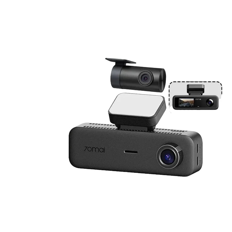 70mai T800e 3 Channel Dash Cam 4K Front 1080p Rear And Interior HDR GPS WiFi 6 - stepyours.com
