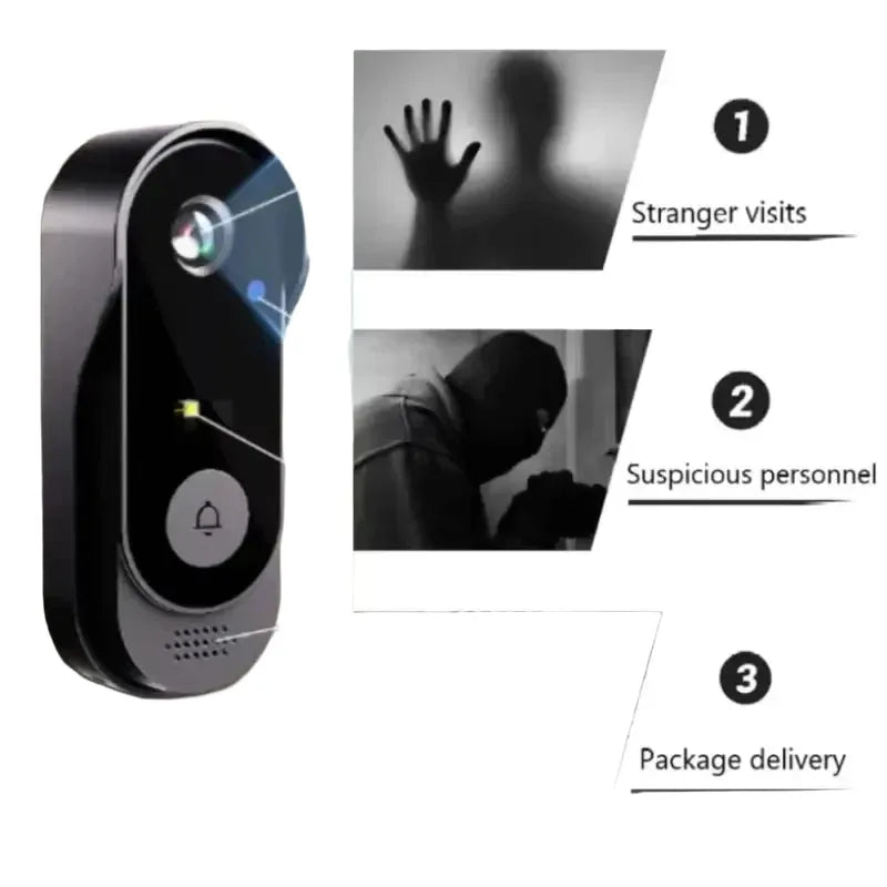 Tuya WiFi Doorbell Camera Outdoor Waterproof Night Vision - stepyours.com