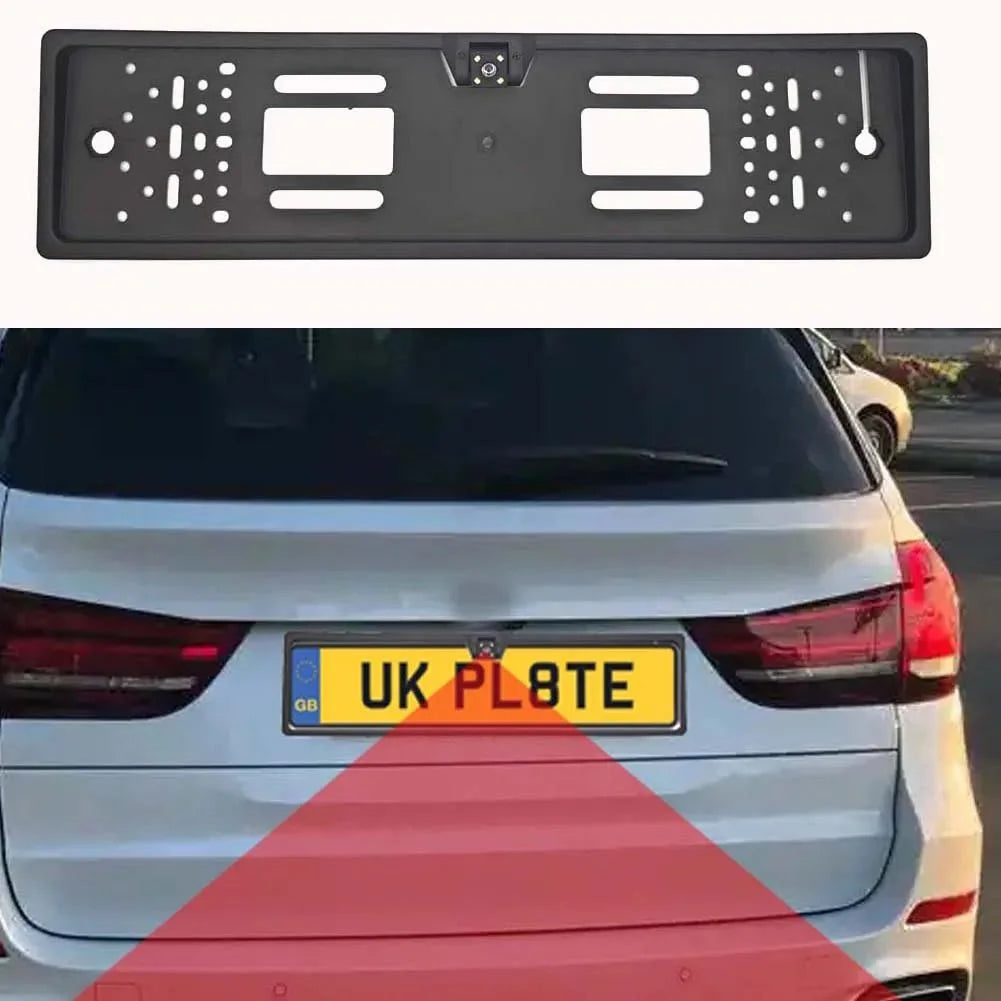 European LED License Plate Rearview Camera For Truck SUV Camper Night Vision - stepyours.com