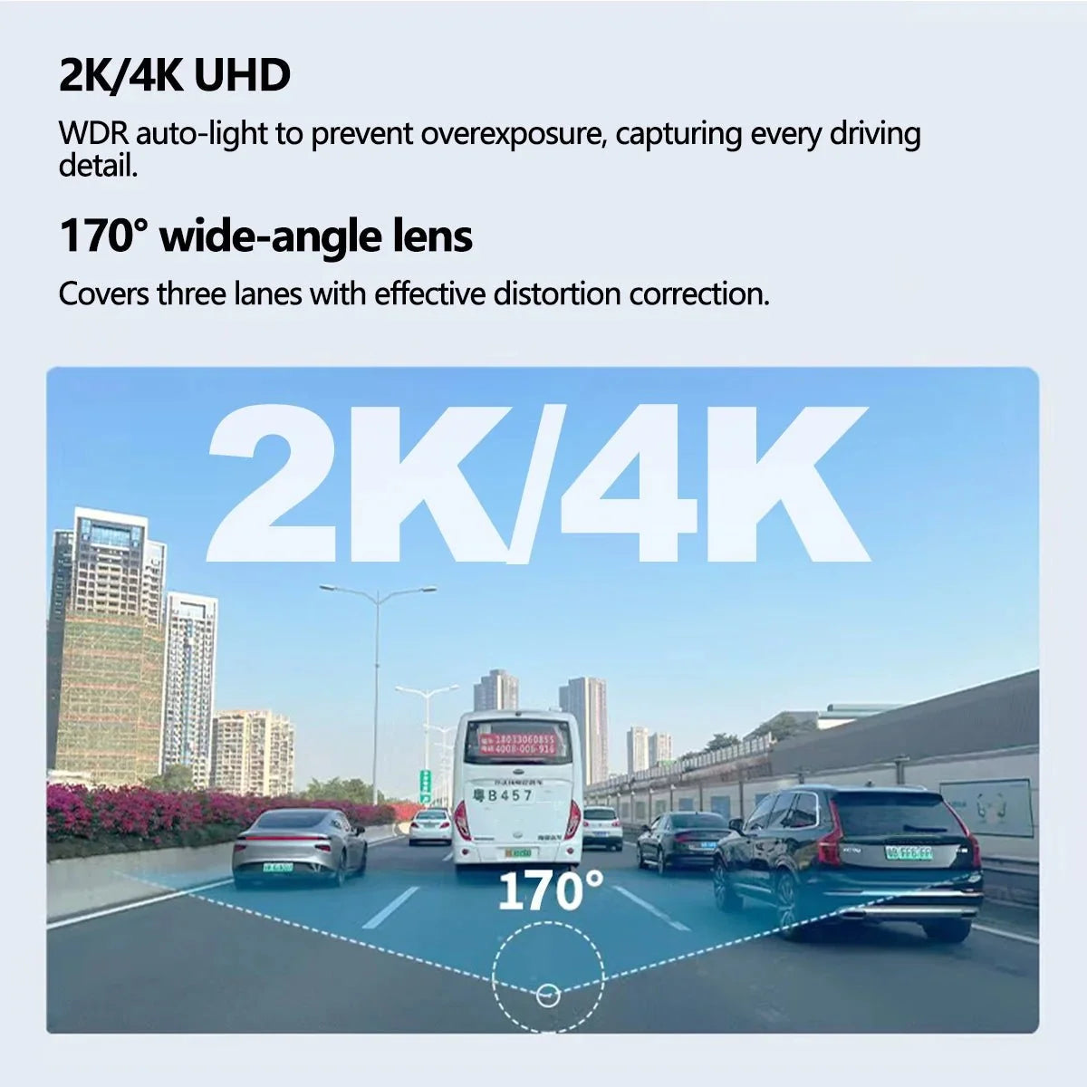 4K WiFi Dash Cam For Car Front Camera 24H Parking Monitor Black Box - stepyours.com