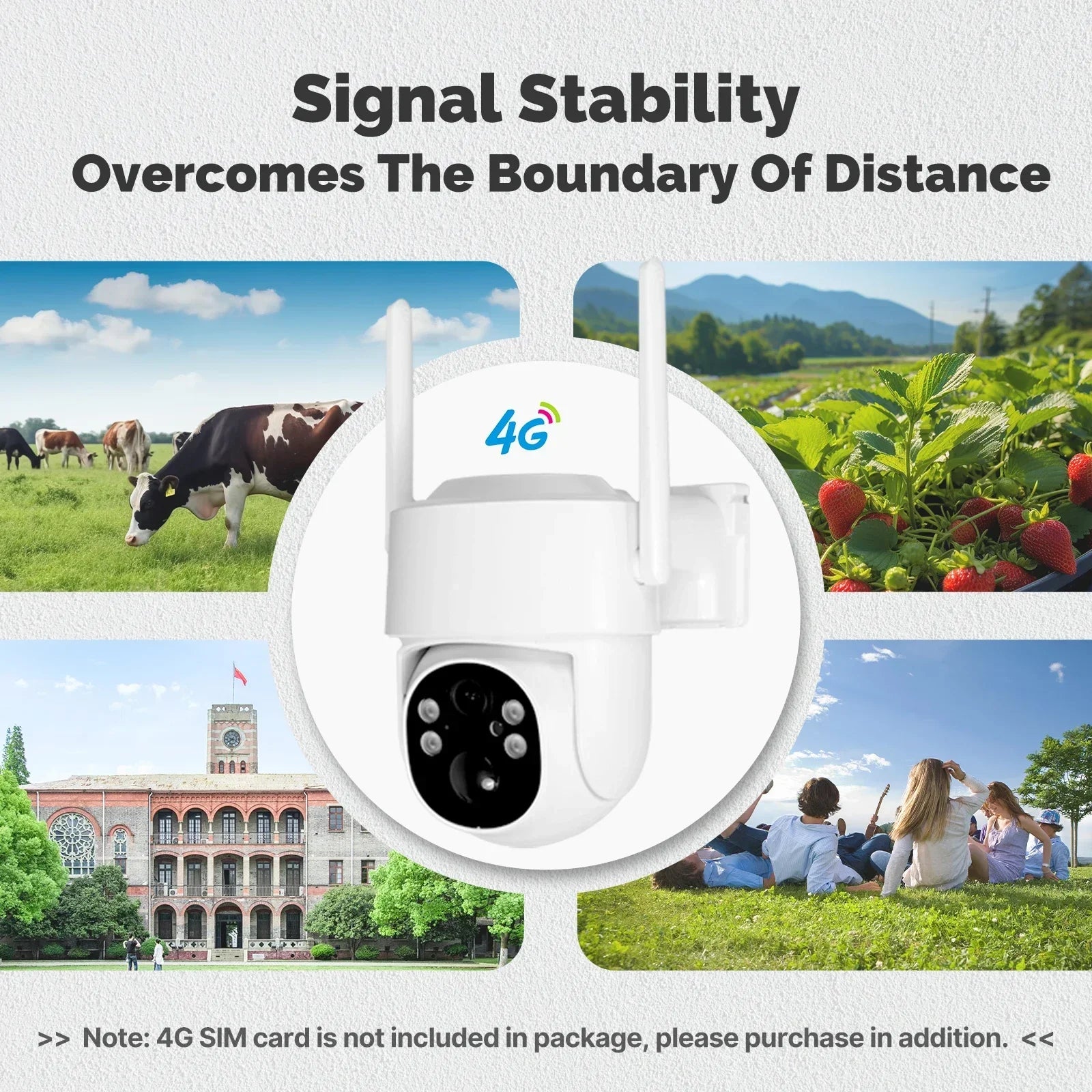 MOES Tuya 4G WiFi 4MP Solar Outdoor Security Camera With Full Color Night Vision - stepyours.com