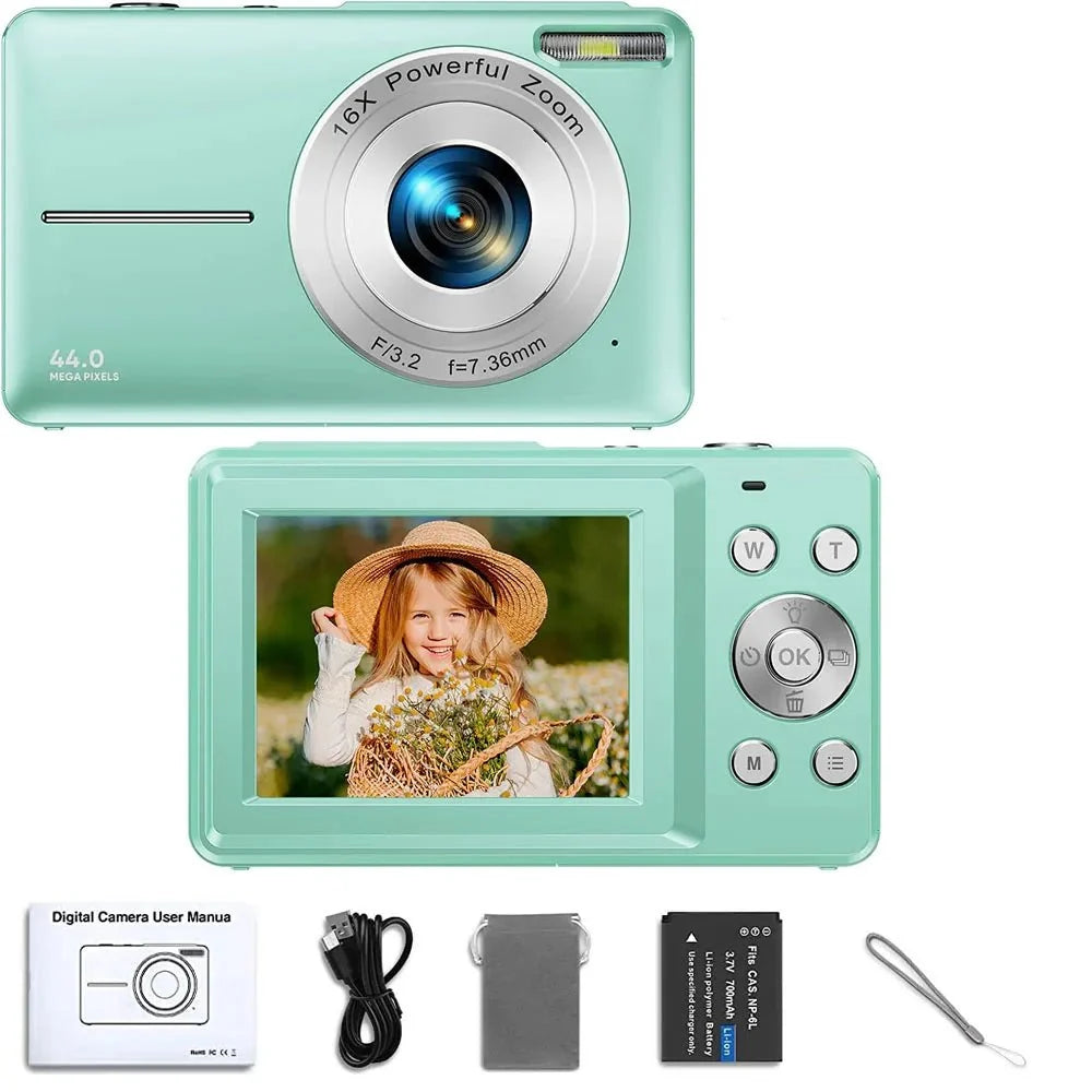 2024 Digital Camera 2.4 Inch 1080P Rechargeable For Kids Beginner Gift - stepyours.com