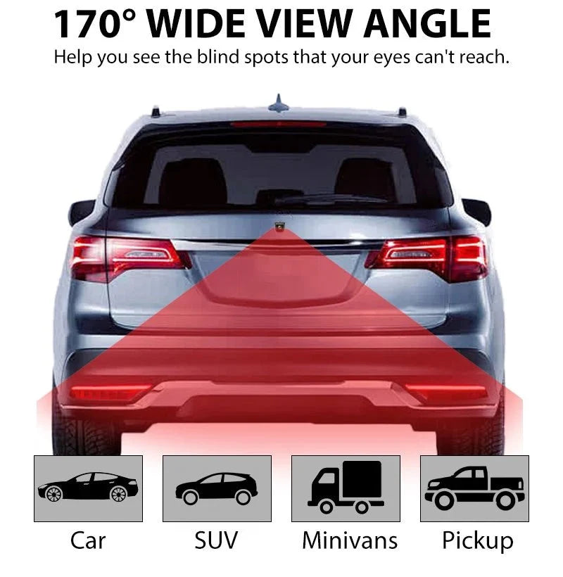 Car Front Rear Side View Camera 170 Degree Fisheye Night Vision Waterproof - stepyours.com