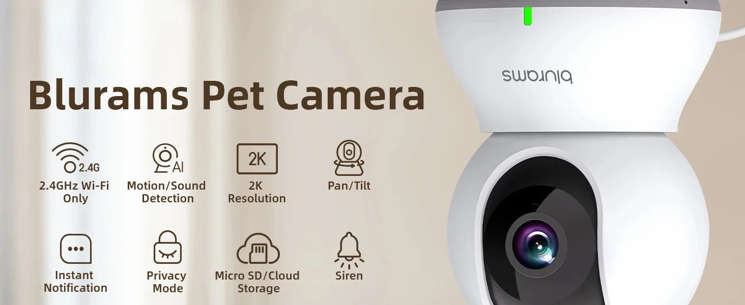 BoyKeep Baby Monitor Camera 2K HD Motion Detection And Two Way Audio 360 View - stepyours.com