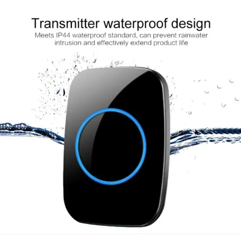 EU Plug Wireless Doorbell 300M Range Waterproof 433MHz - stepyours.com