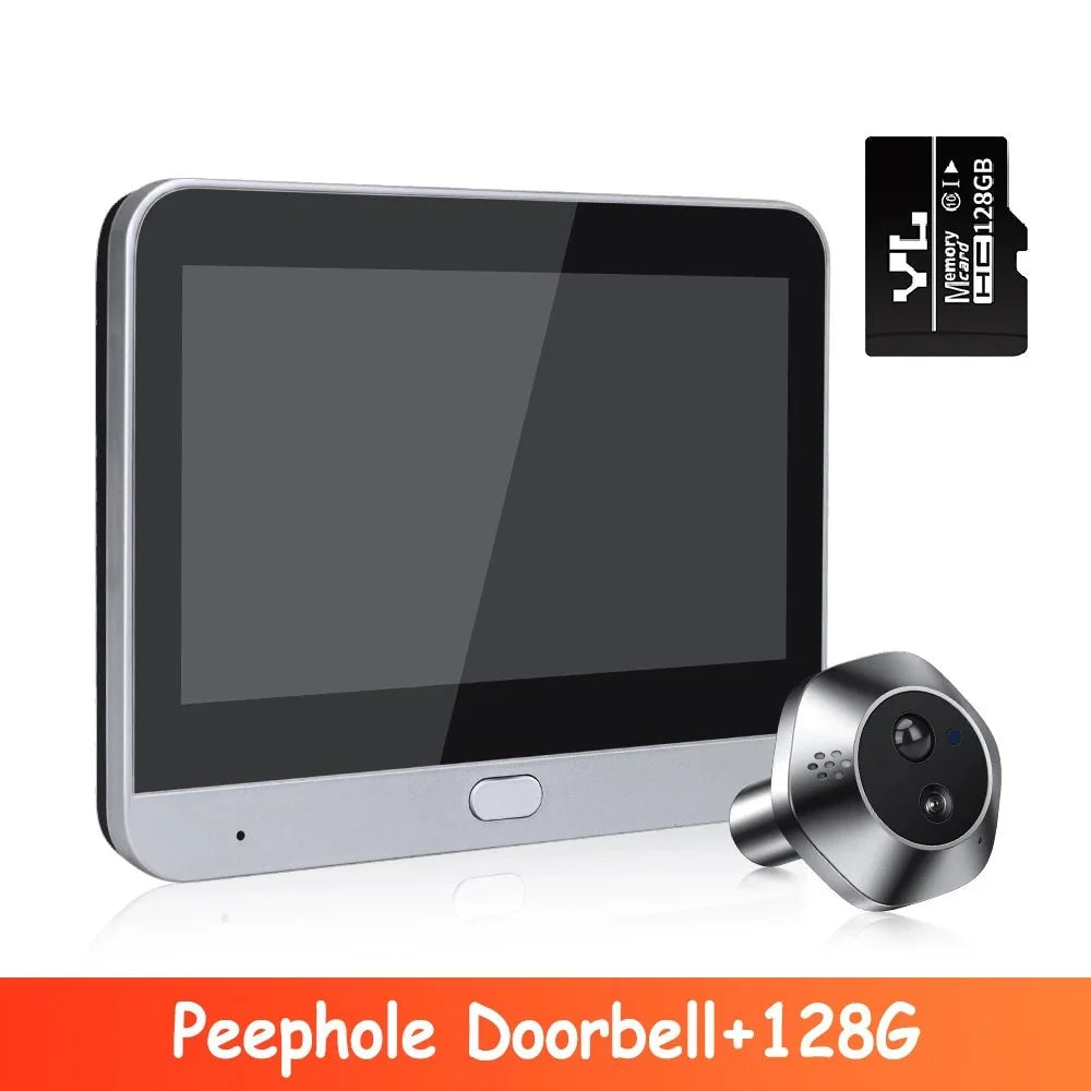 WSDCAM Mini WiFi Doorbell With Two Way Talk Peephole 1080P - stepyours.com