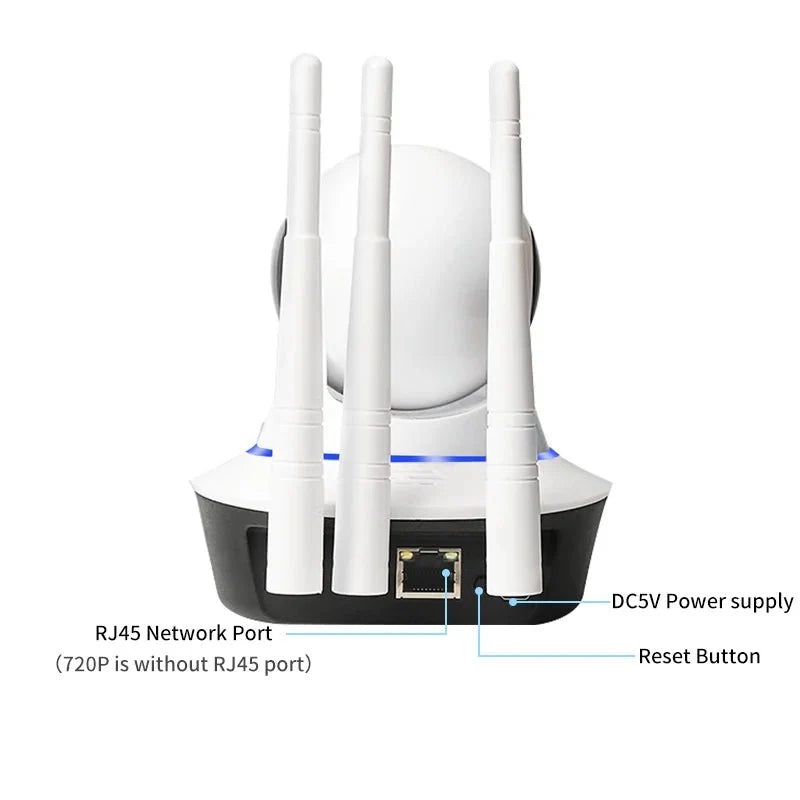 Susikum 1080P WiFi IP Camera With Two Way Audio Pan Tilt RJ45 Port - stepyours.com