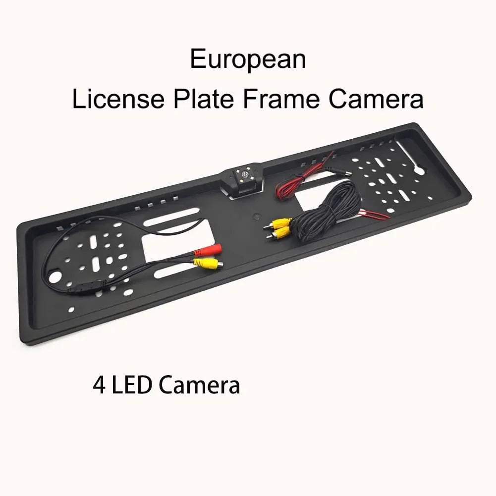 European LED License Plate Rearview Camera For Truck SUV Camper Night Vision - stepyours.com