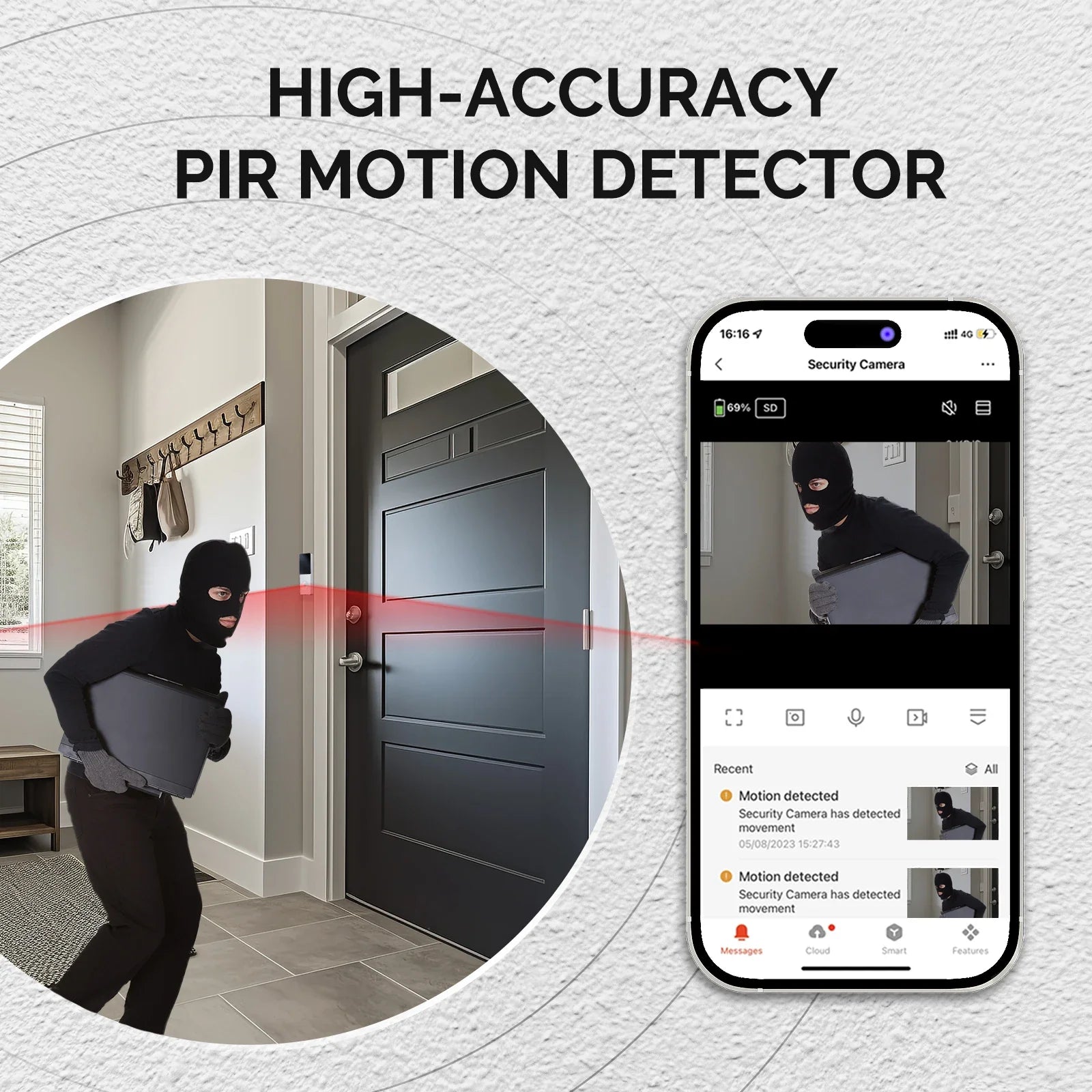 MOES 1080P WiFi Video Doorbell Two Way Audio Night Vision - stepyours.com