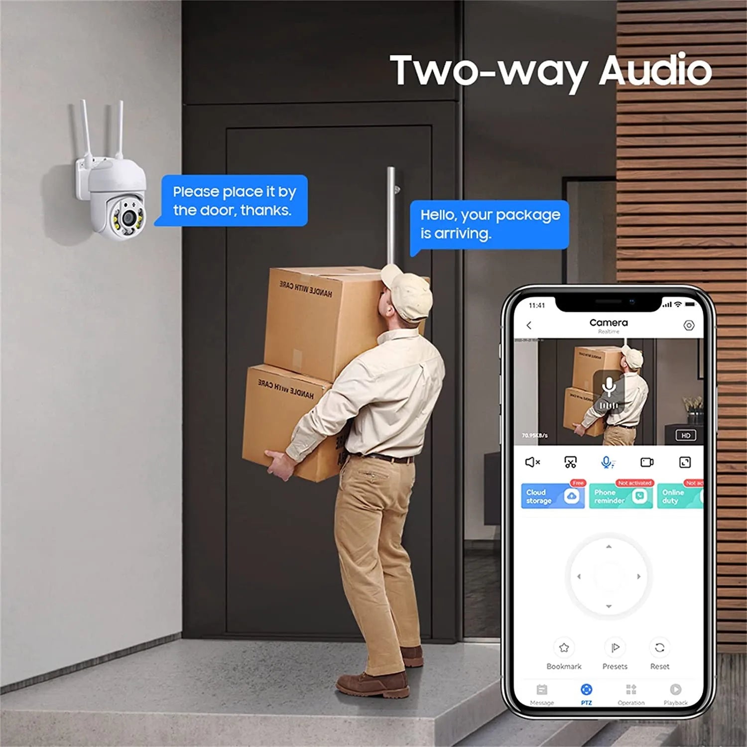 Tuya 4MP PTZ Outdoor WiFi Security Camera - IP66 Weatherproof AI Tracking - stepyours.com