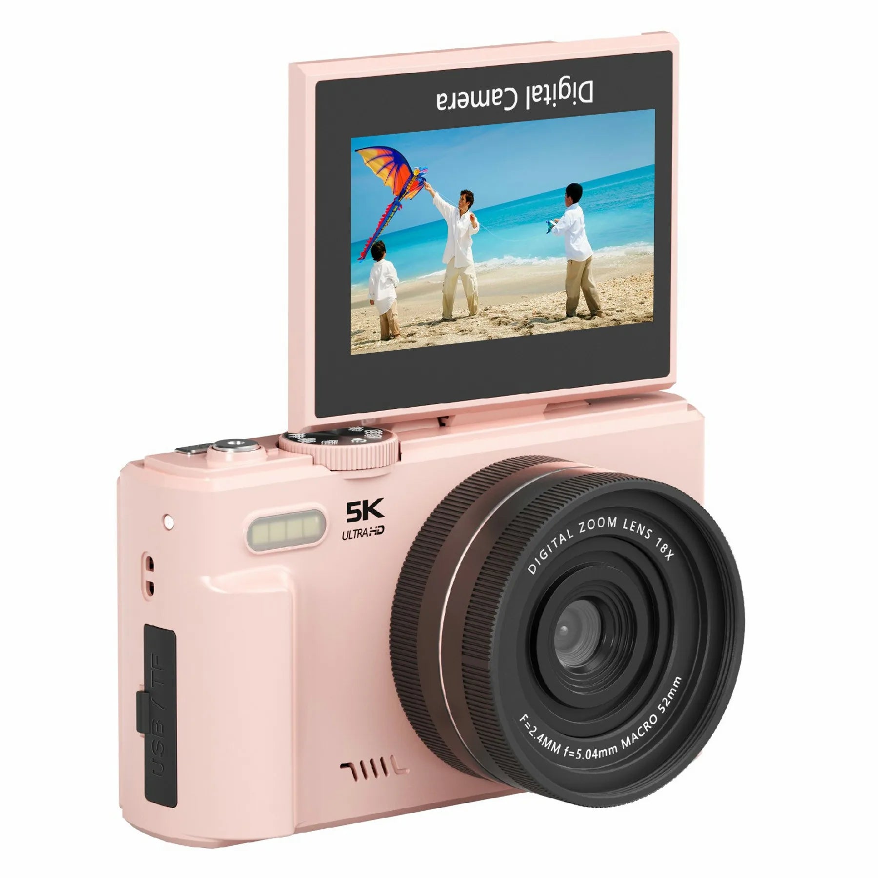 Amorus 75MP Digital Camera 5.7K Video 18x Zoom WiFi Vlog Camera - stepyours.com