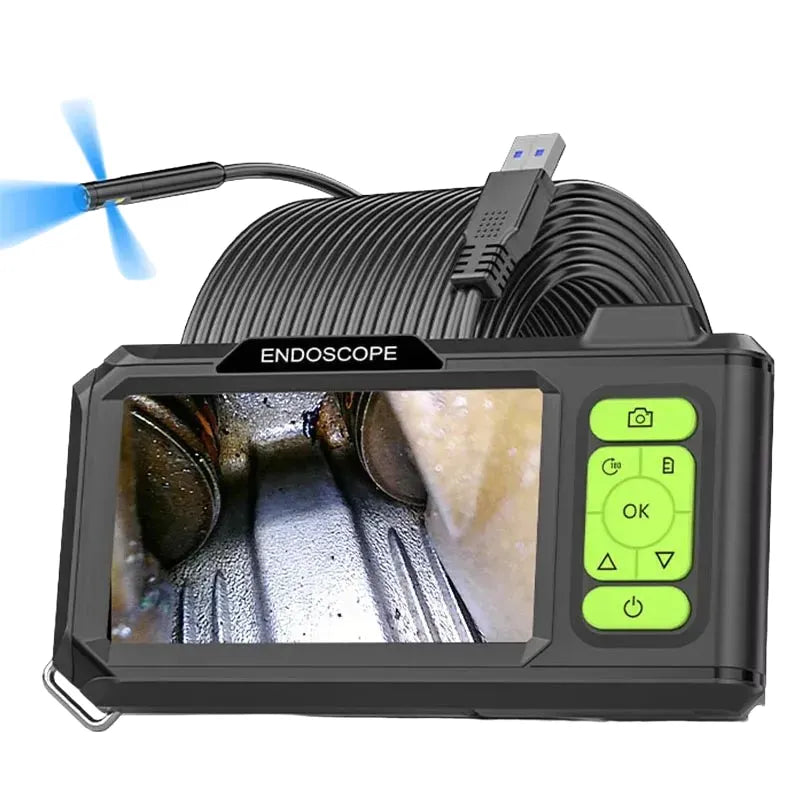 ENWOR Industrial Endoscope 4.3 Inch IPS Screen Autofocus Camera With Triple Lens - stepyours.com