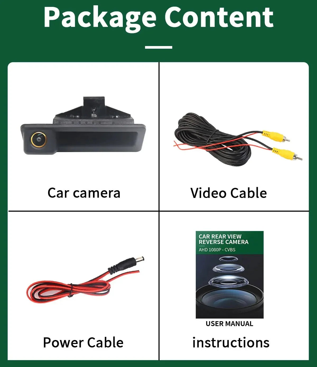 AHD 1080P Waterproof Car Rear View Camera For BMW E Series And X Models - stepyours.com