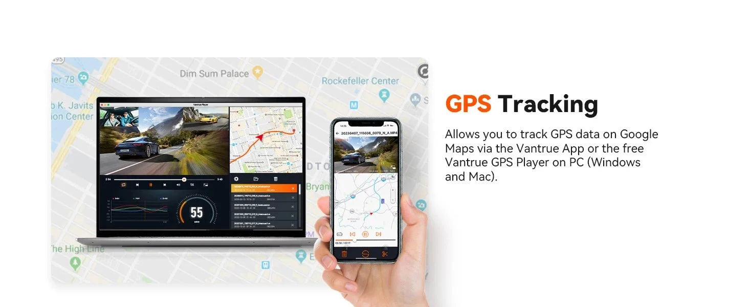 Sherway 3 Channel 4K Car Dash Cam With GPS Recorder 170 Degree Front Lens LCD - stepyours.com