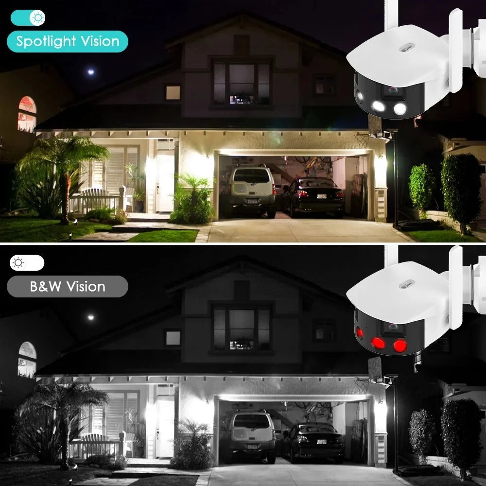 Besder 8MP 4K Dual Lens WiFi IP Camera AI Human Detection Outdoor Security - stepyours.com